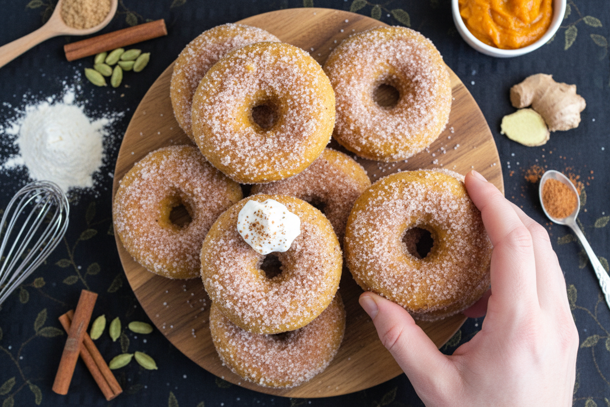 Pumpkin Chai Donuts
