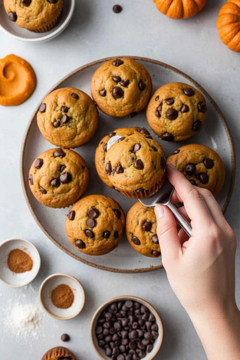 Pumpkin Chocolate Chip Muffins