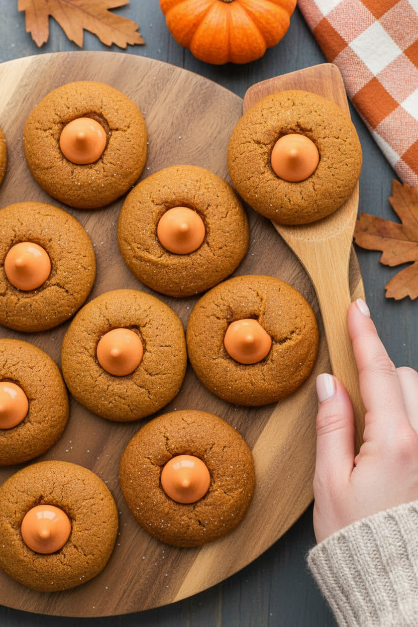 Pumpkin Kiss Cookies