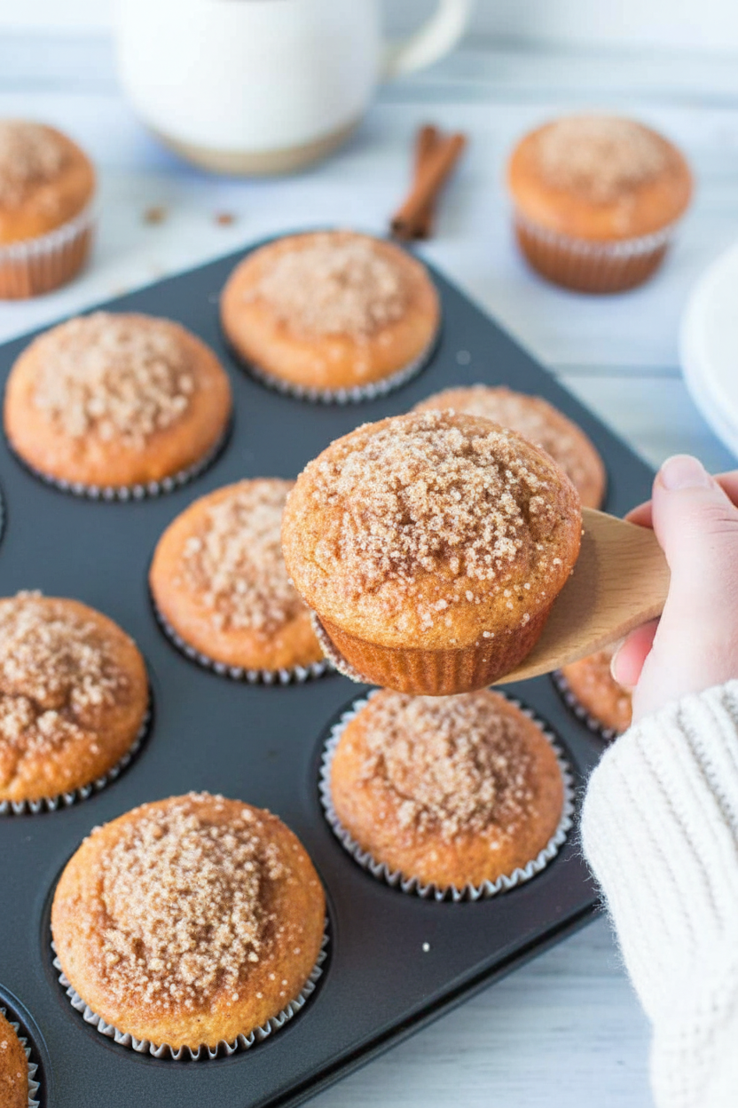 Pumpkin Pie Spice Coffee Cake Muffins
