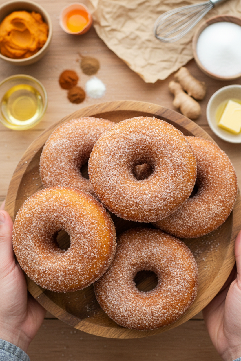 Pumpkin Pie Pumpkin Donuts