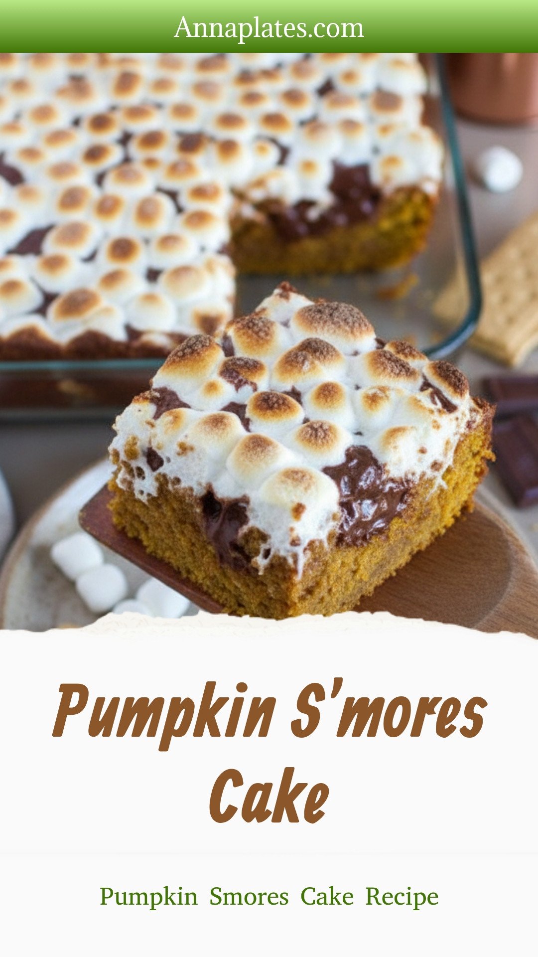 Pumpkin S'mores Cake