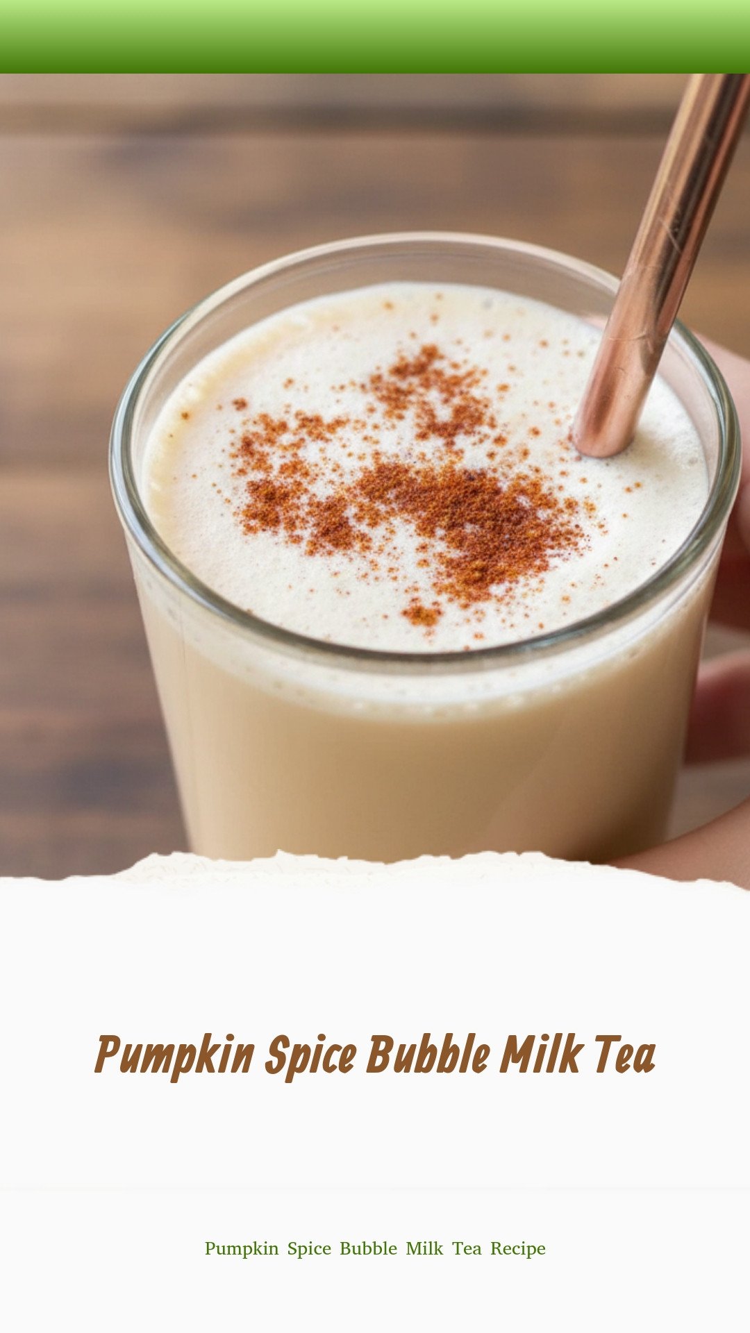 Pumpkin Spice Bubble Milk Tea