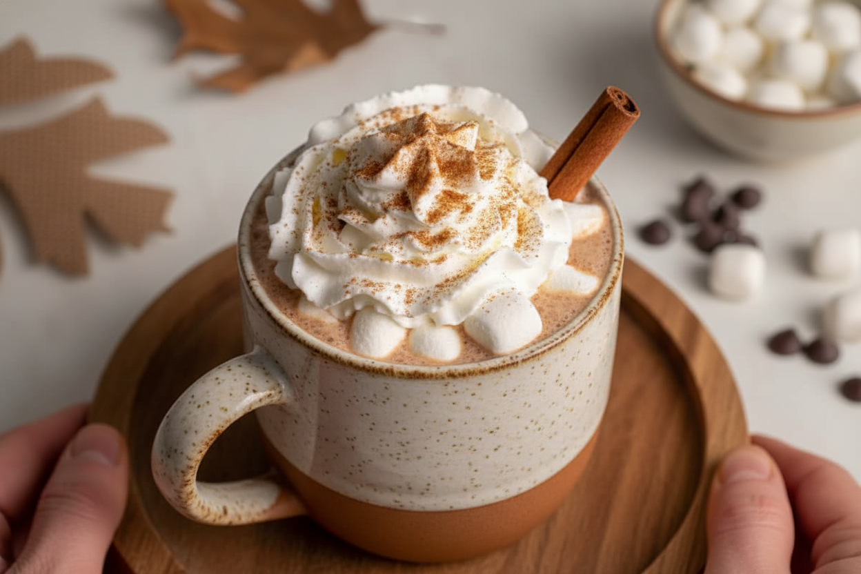 Pumpkin Spice Hot Chocolate - The Schmidty Wife