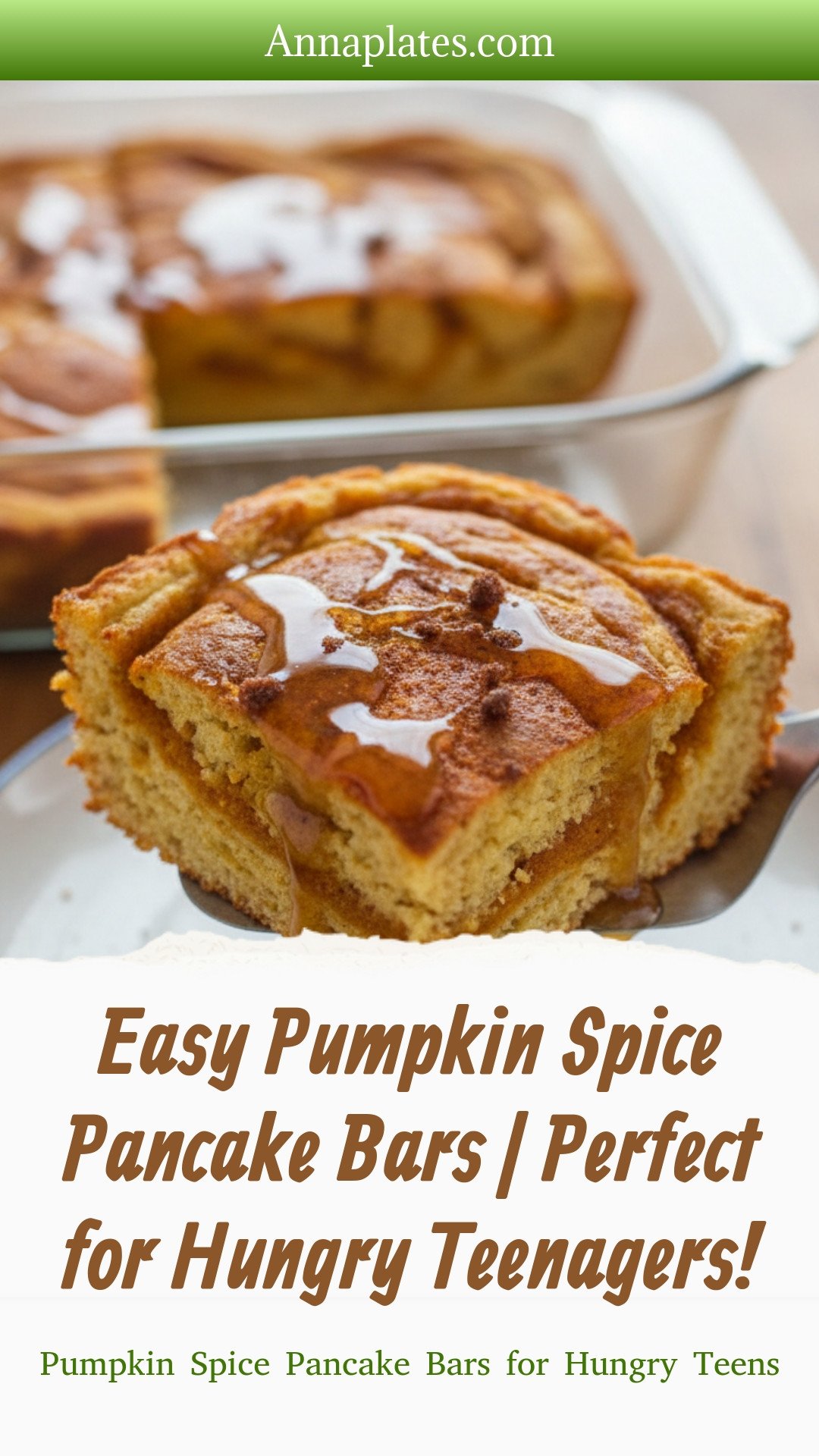 Easy Pumpkin Spice Pancake Bars | Perfect for Hungry Teenagers!