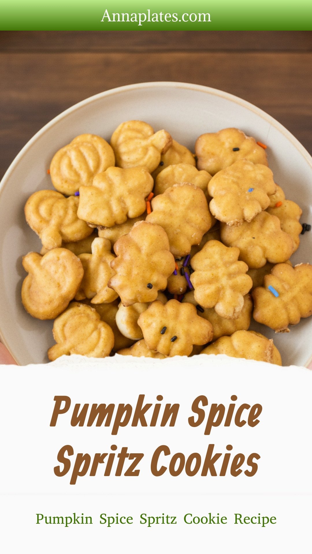 Pumpkin Spice Spritz Cookies