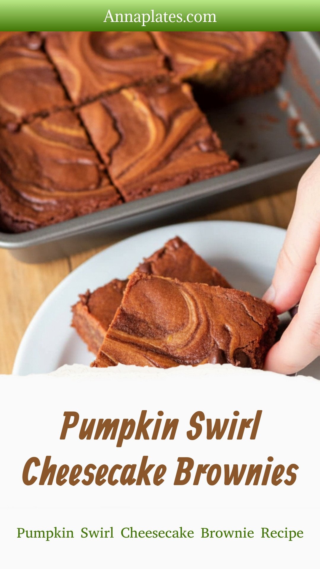 Pumpkin Swirl Cheesecake Brownies