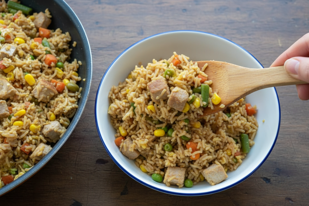 Quick Easy Pork Fried Rice - The Schmidty Wife