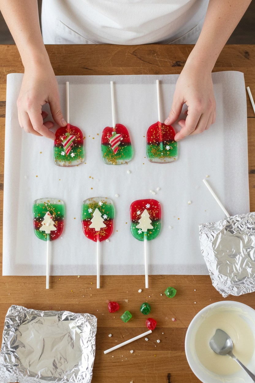 Easy and Quick Lollipops for Christmas