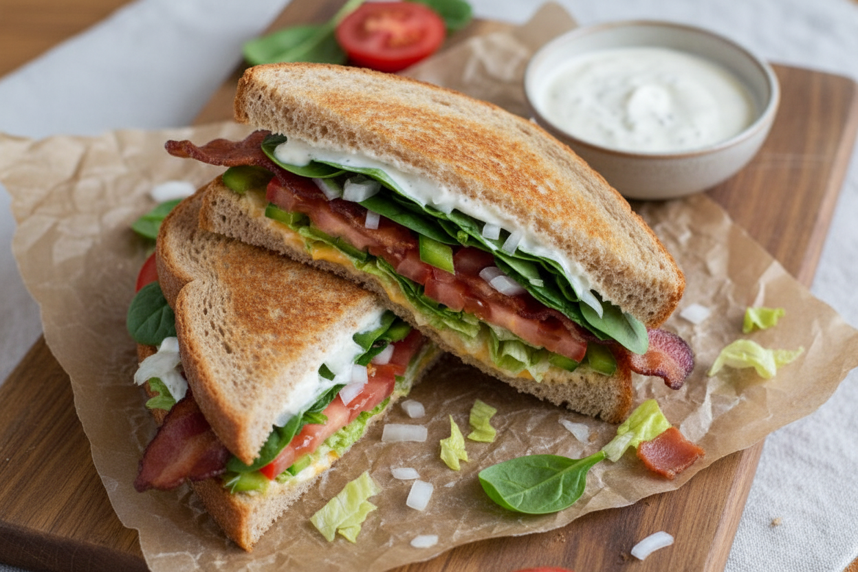 Ranch BLT Sandwich - Bacon, Lettuce, Tomato and even MORE!