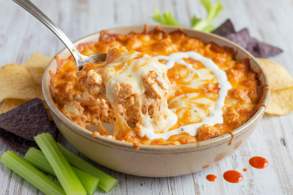 Buffalo Chicken Dip with Ranch