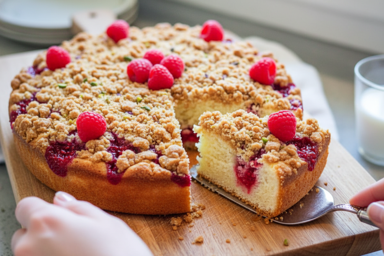 Raspberry Crumb Cake