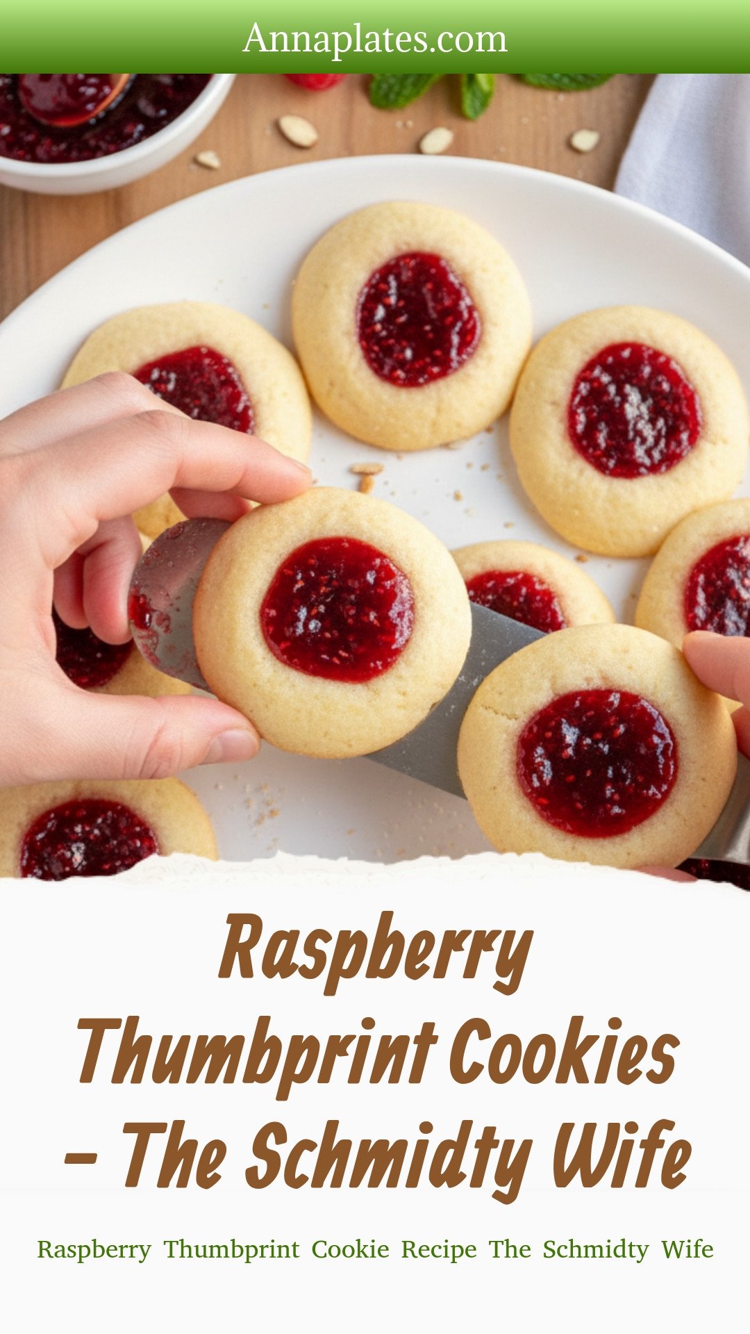 Raspberry Thumbprint Cookies - The Schmidty Wife