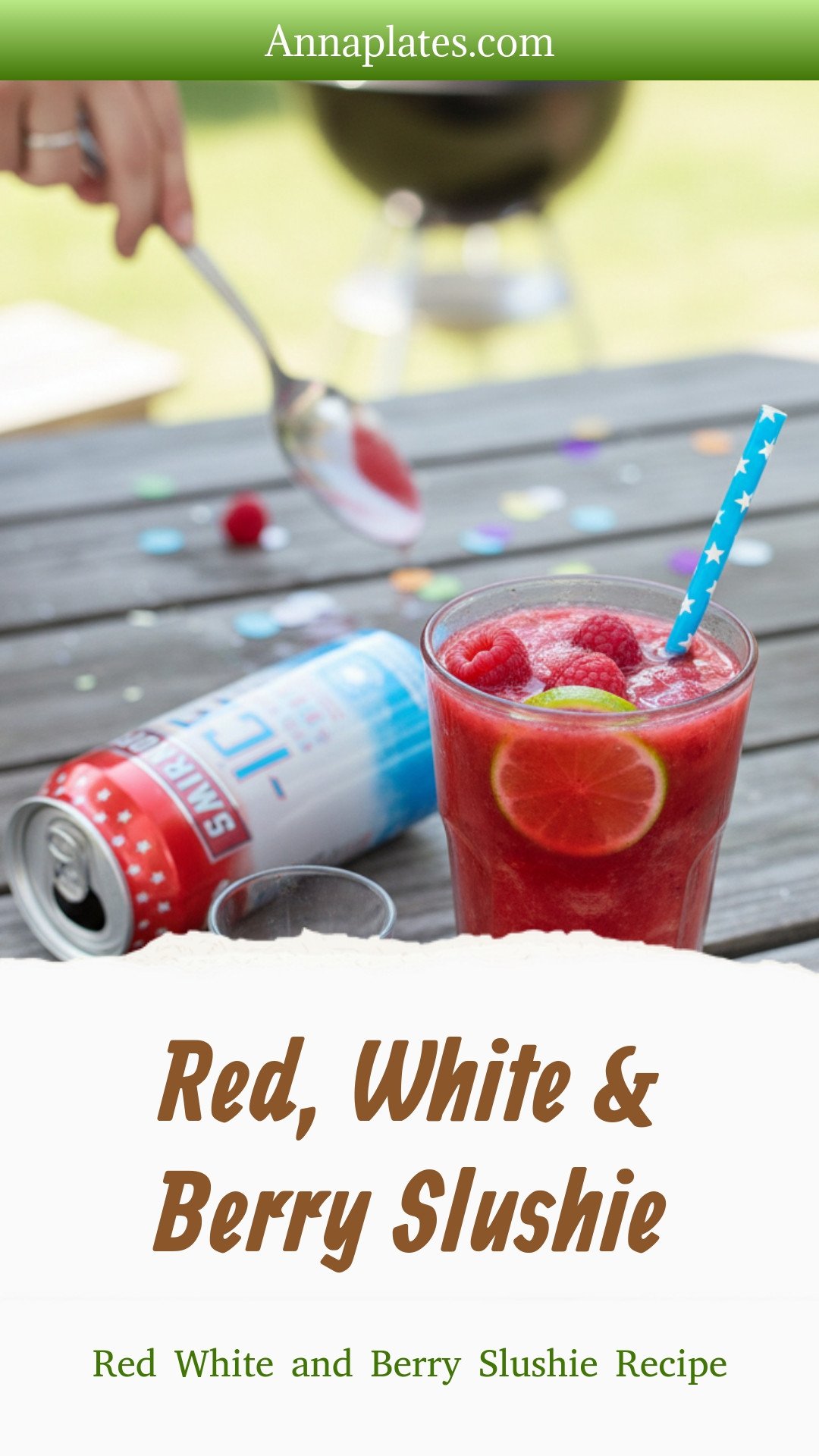 Red, White & Berry Slushie