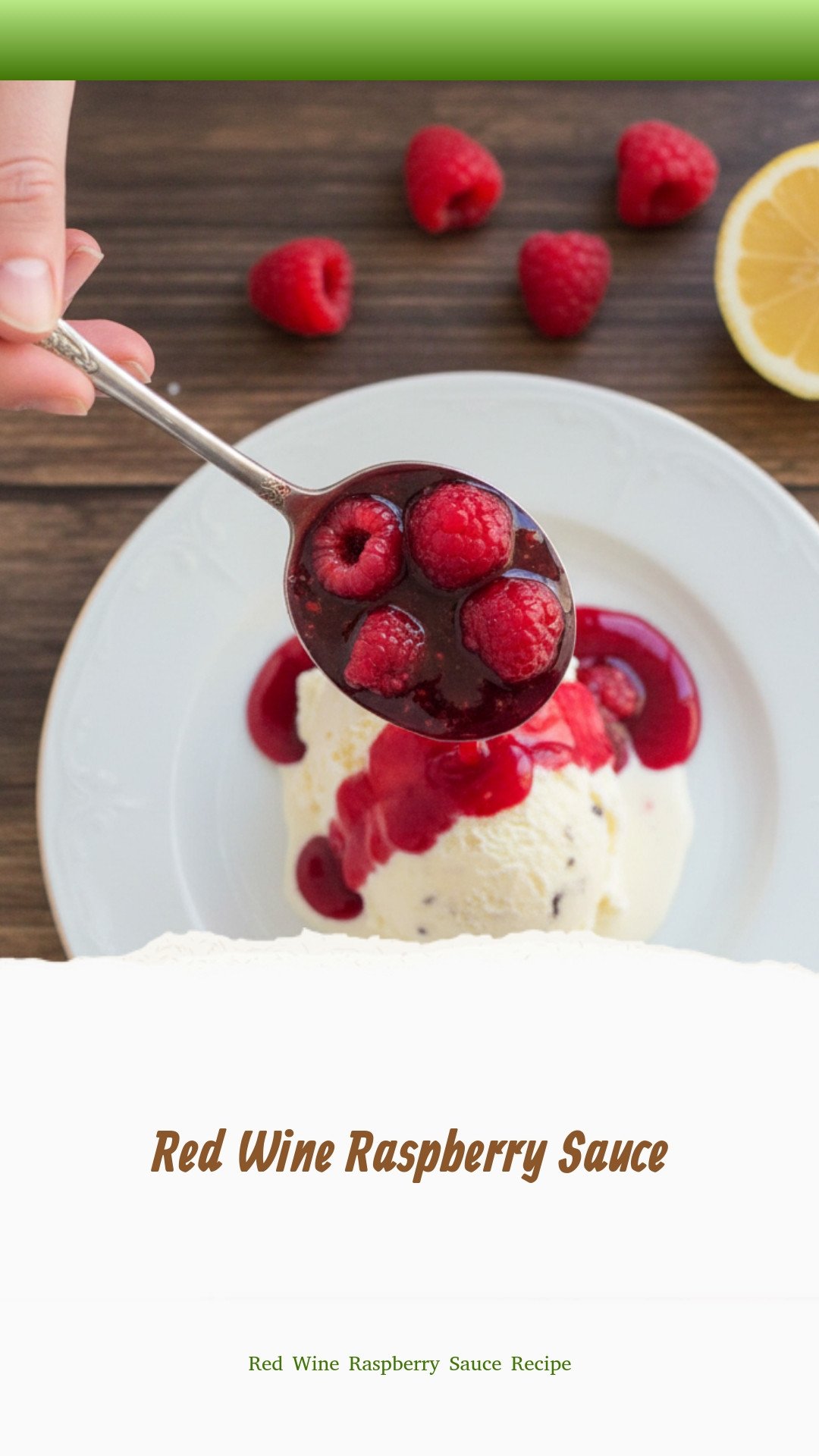 Red Wine Raspberry Sauce