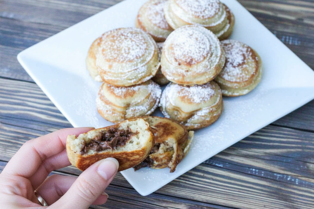 Reese’s Banana Peanut Butter Chocolate Stuffed Ebelskivers: Reese’s Banana Peanut Butter Stuffed Ebelskivers