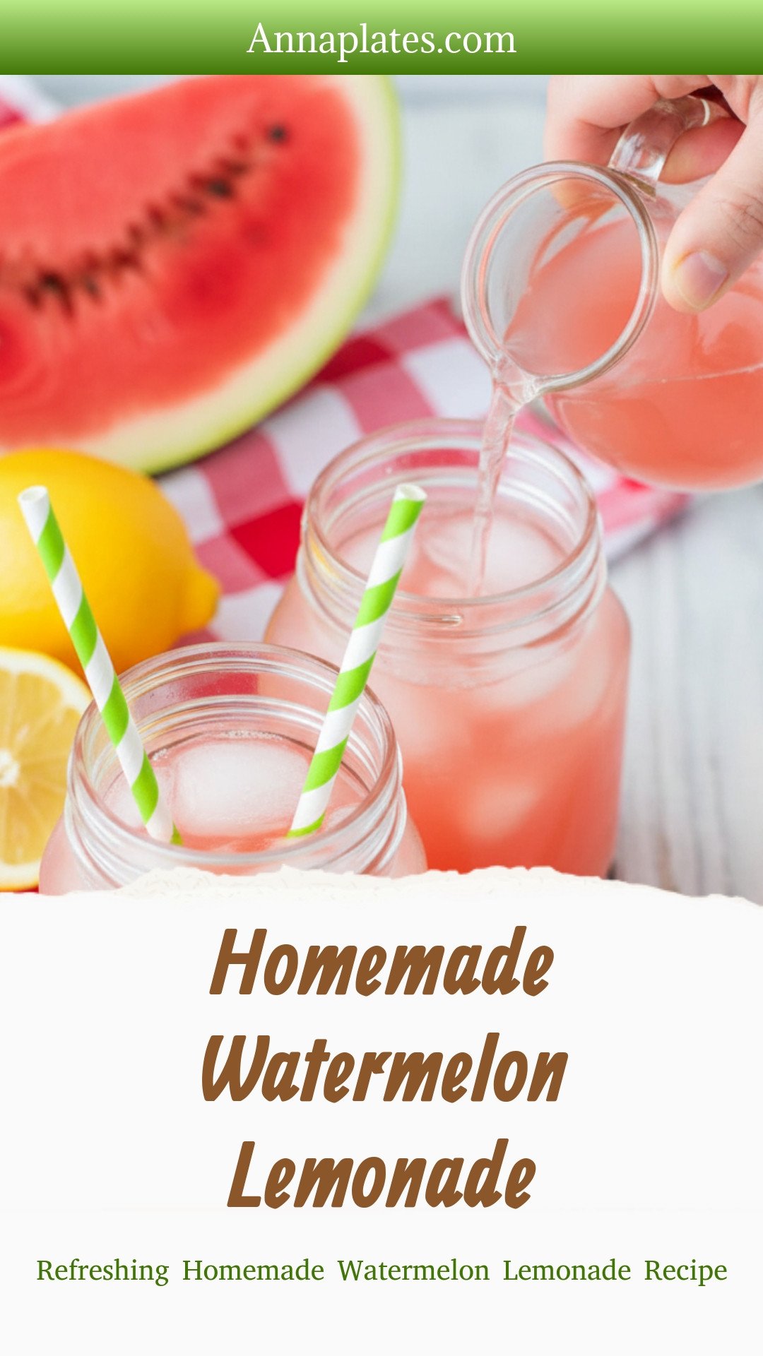 Homemade Watermelon Lemonade