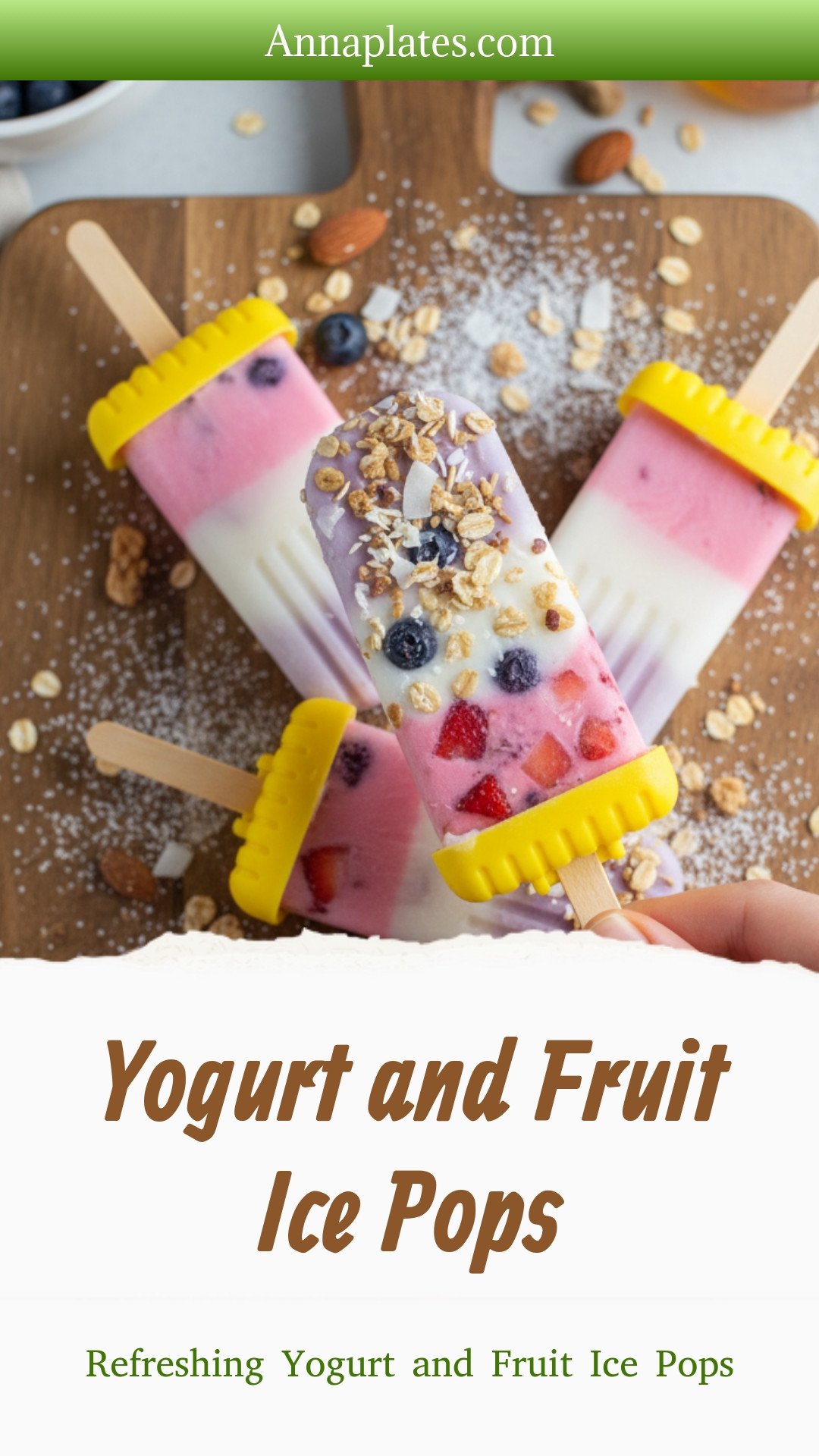 Yogurt and Fruit Ice Pops