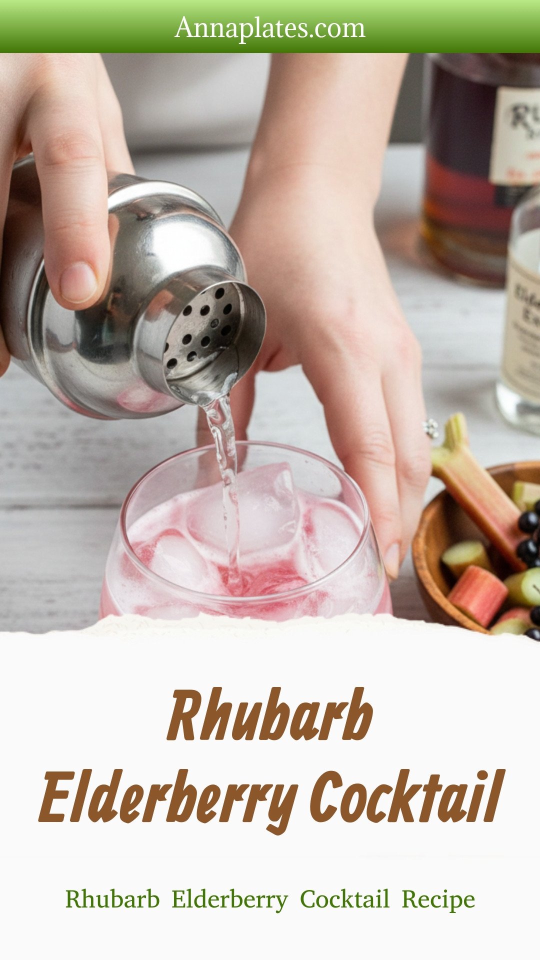 Rhubarb Elderberry Cocktail
