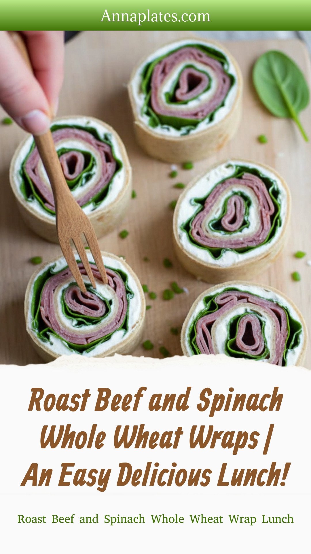 Roast Beef and Spinach Whole Wheat Wraps | An Easy Delicious Lunch!