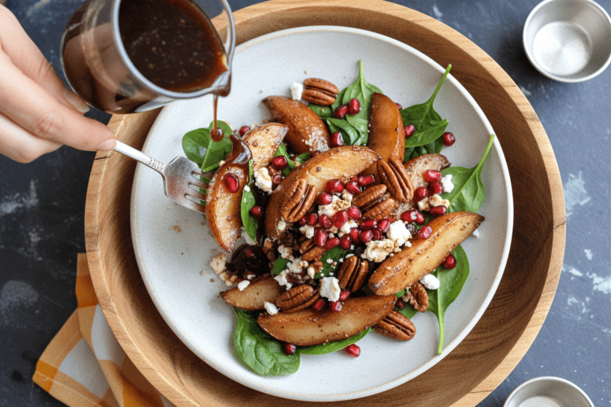 Roasted Pear & Pecan Salad - The Schmidty Wife