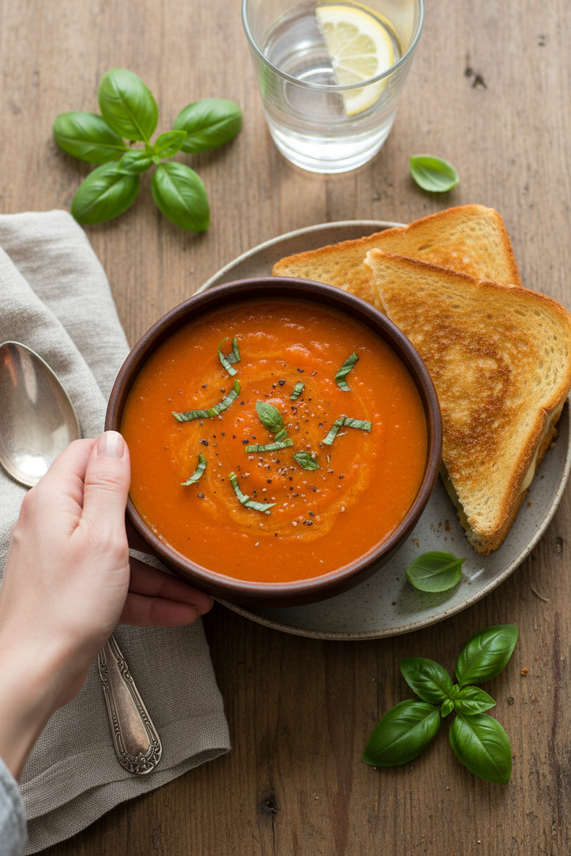 Roasted Red Pepper and Tomato Soup Recipe - The Schmidty Wife
