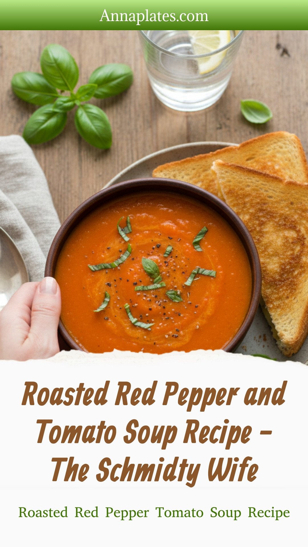 Roasted Red Pepper and Tomato Soup Recipe - The Schmidty Wife
