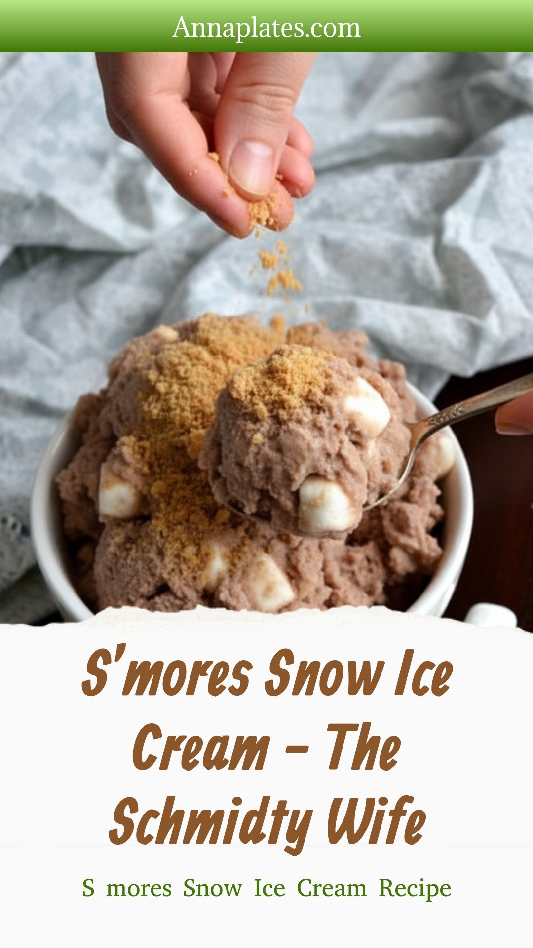 S’mores Snow Ice Cream - The Schmidty Wife