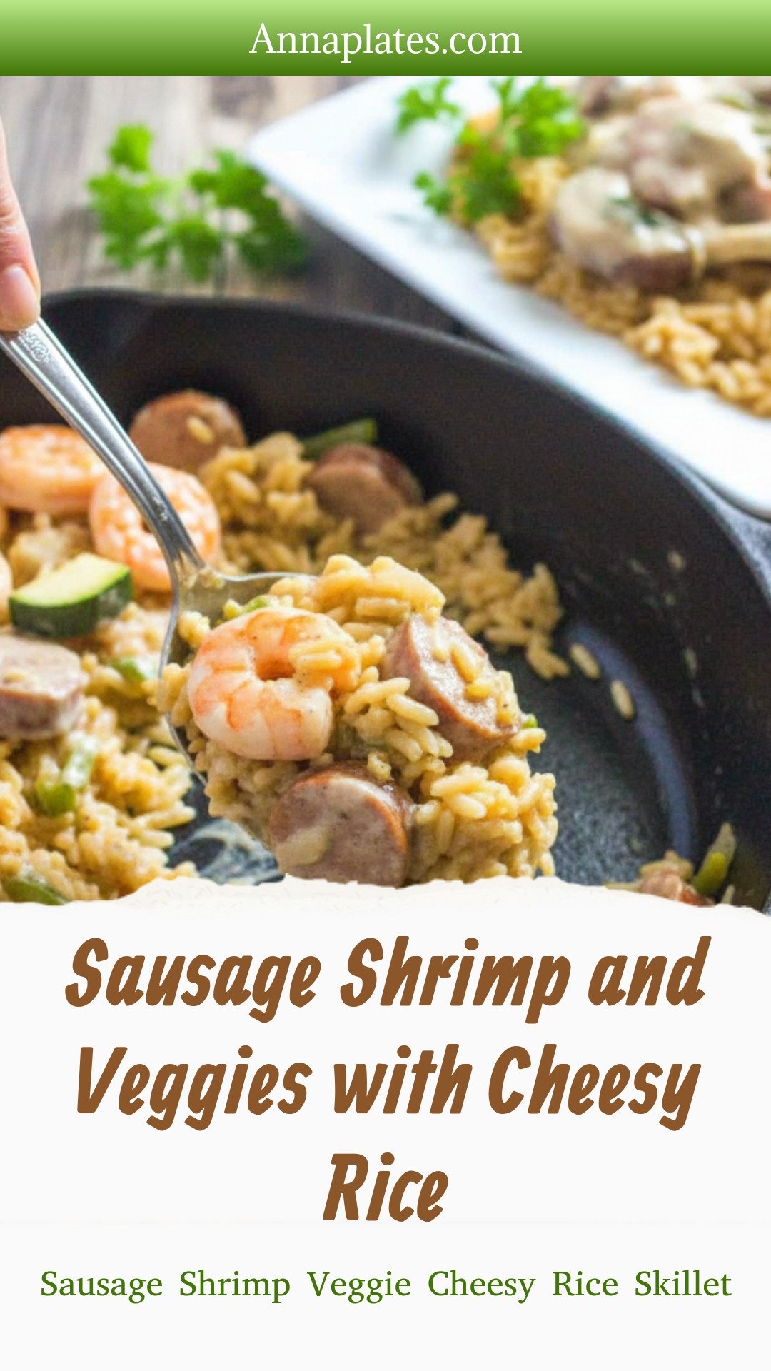 Sausage Shrimp and Veggies with Cheesy Rice
