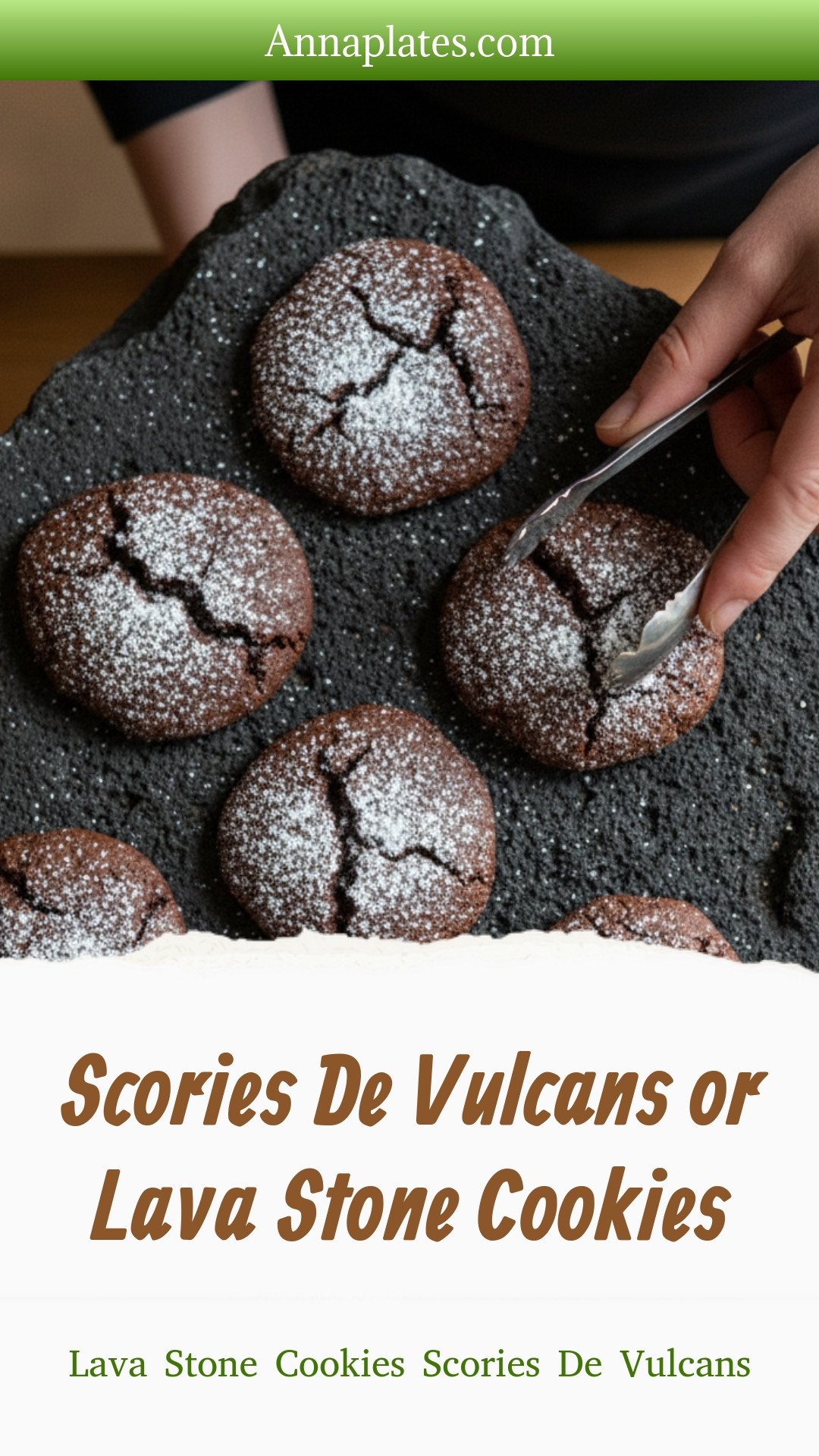 Scories De Vulcans or Lava Stone Cookies