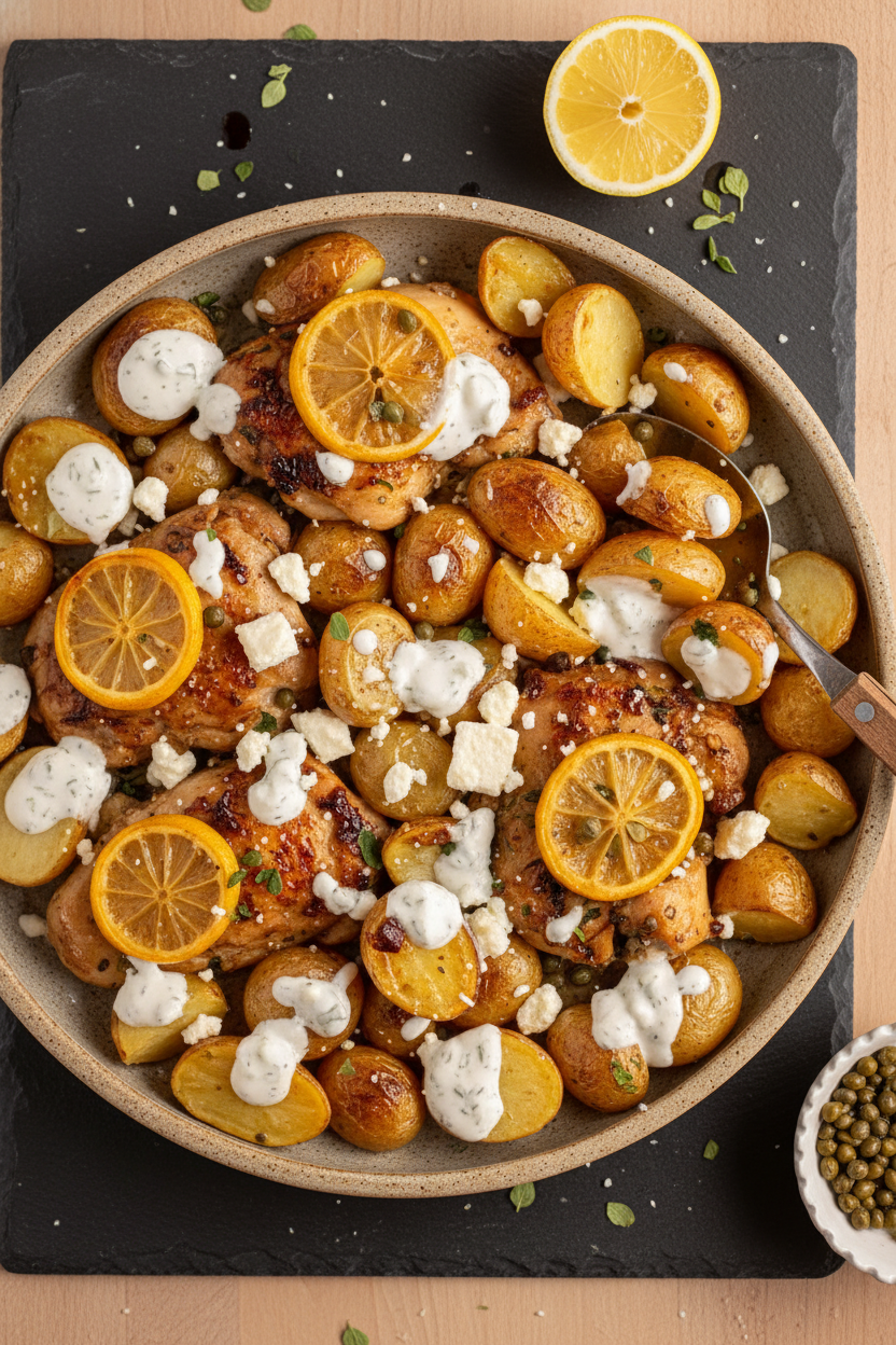 Sheet Pan Balsamic Chicken Thighs and Potatoes - The Schmidty Wife