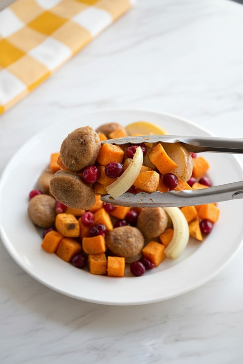 Sheet Pan Cranberry Chicken Sausage - The Schmidty Wife