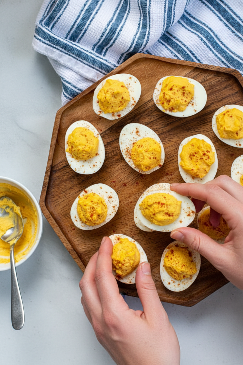 Simple & Easy Deviled Eggs - The Schmidty Wife