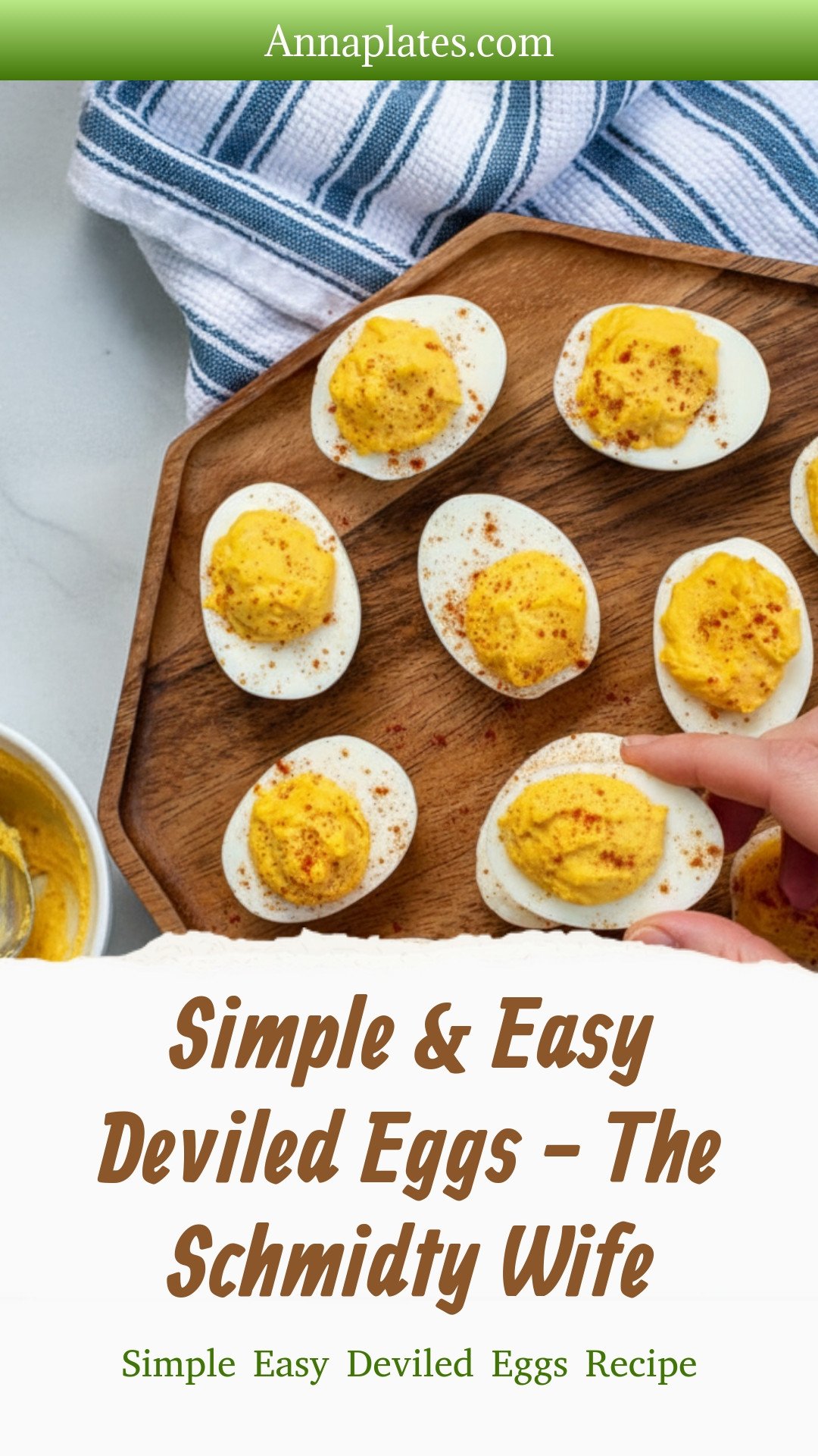 Simple & Easy Deviled Eggs - The Schmidty Wife