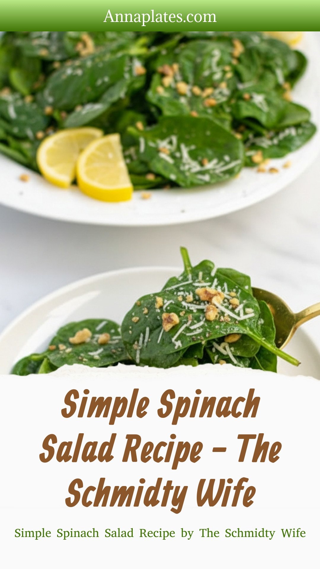 Simple Spinach Salad Recipe - The Schmidty Wife