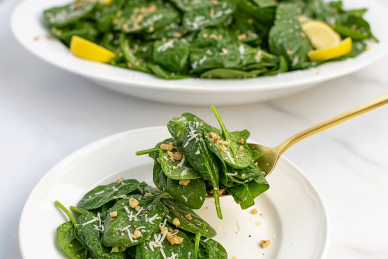 Simple Spinach Salad Recipe - The Schmidty Wife
