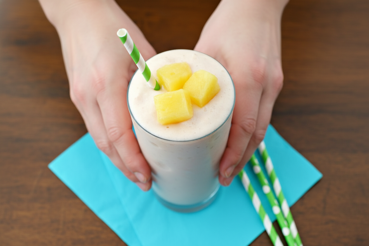 Skinny Pineapple Banana Strawberry Smoothie