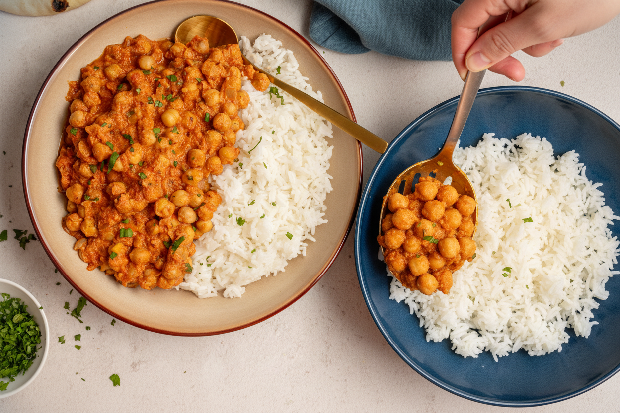 Slow Cooker Chickpea Tikka Masala - The Schmidty Wife