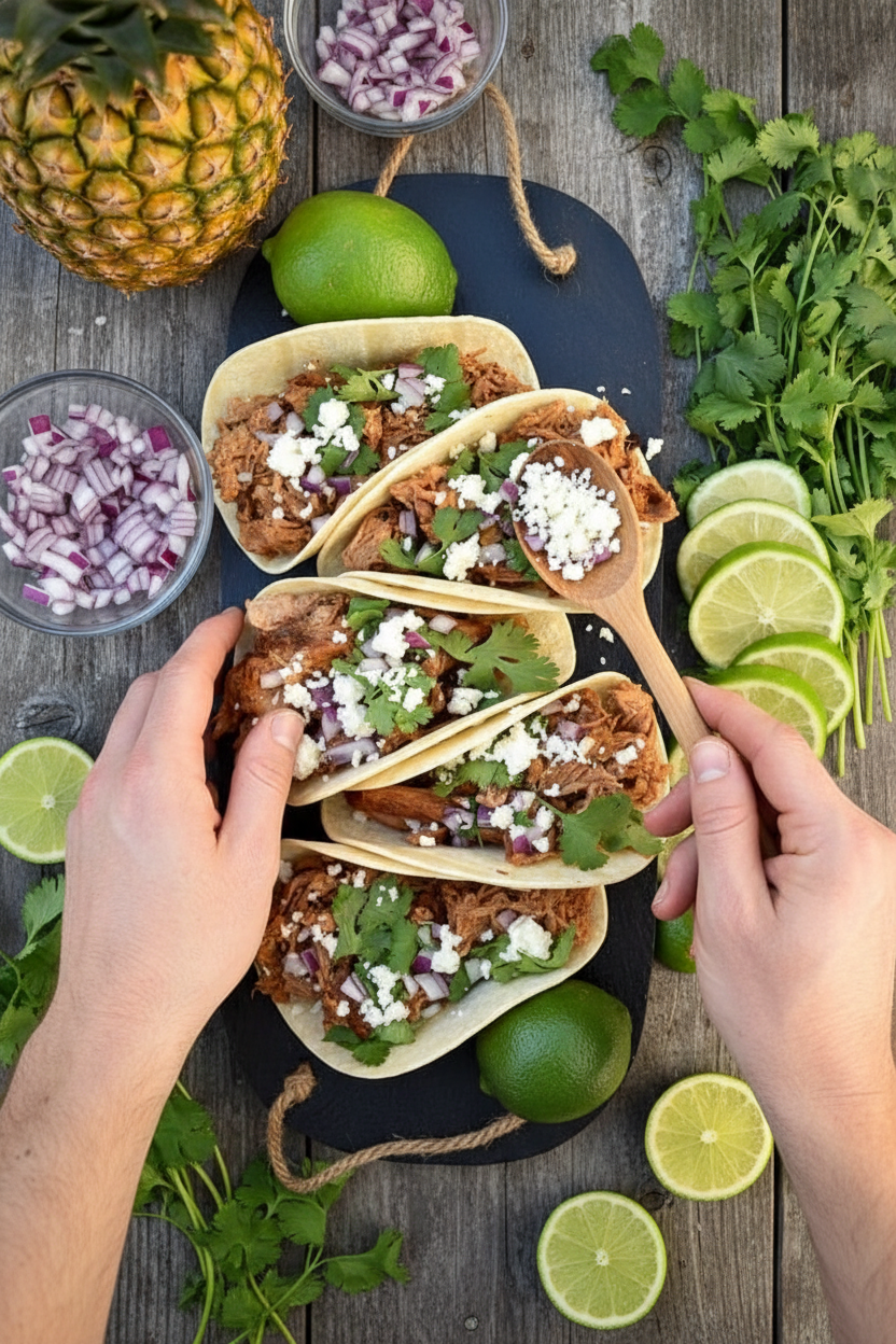 Slow Cooker Chipotle Pineapple Carnitas - The Schmidty Wife