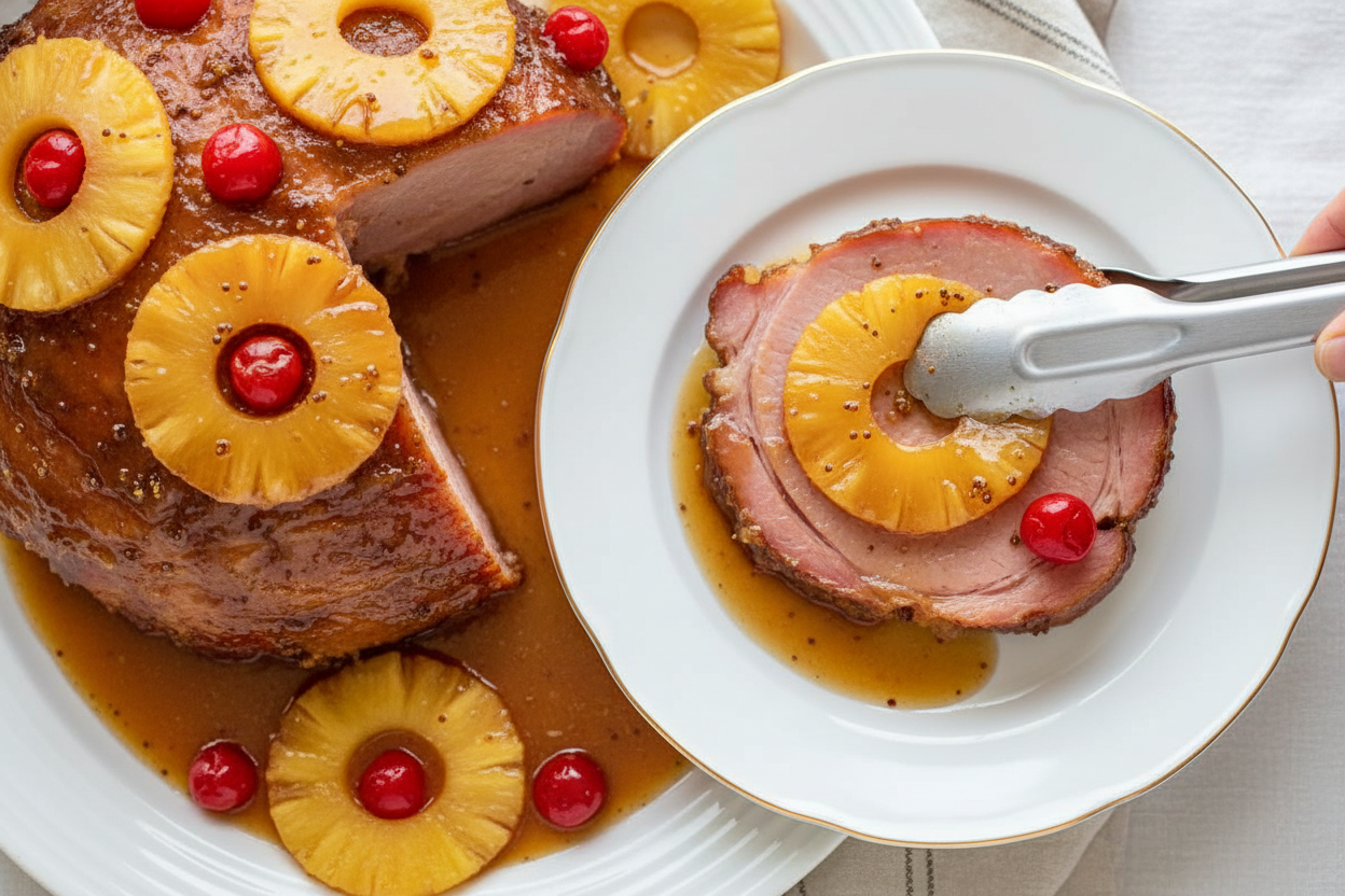 Slow Cooker Pineapple Brown Sugar Ham
