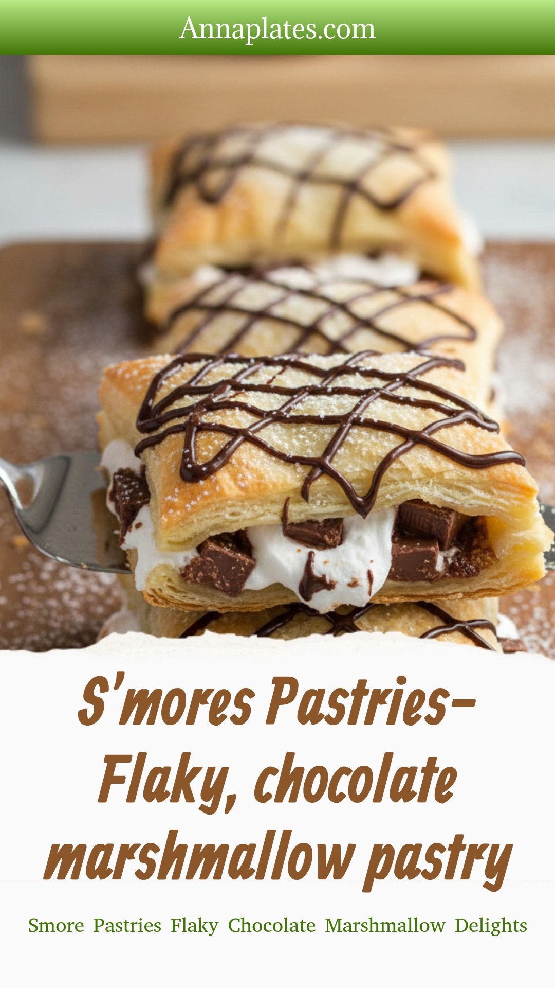S'mores Pastries- Flaky, chocolate marshmallow pastry