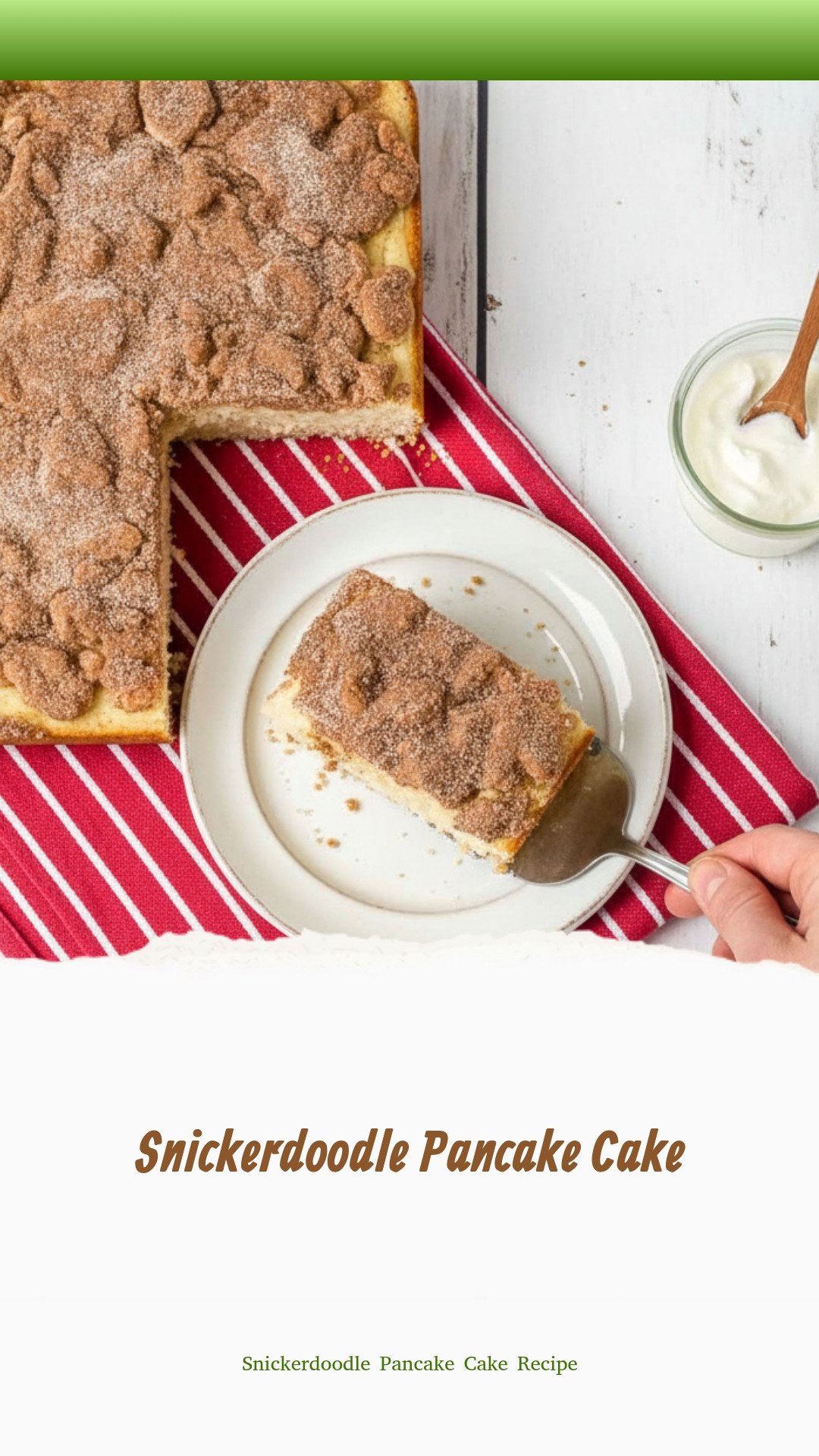 Snickerdoodle Pancake Cake 