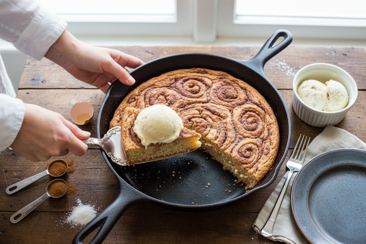 Snickerdoodle Skillet Cake | Crazed Mom Lifestyle and Recipes