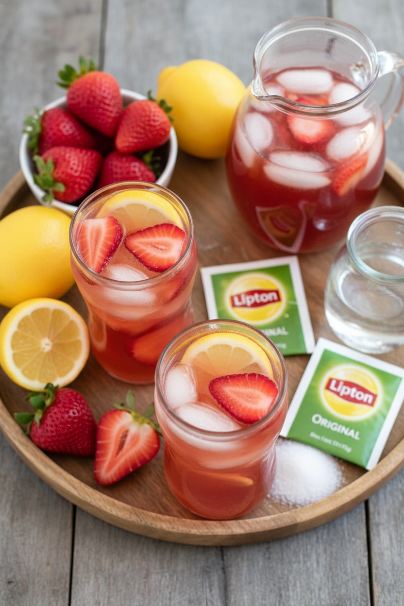 Southern Strawberry Sweet Tea