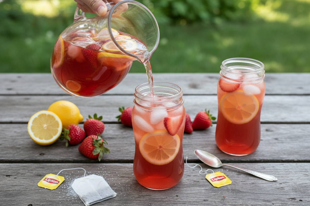 Southern Strawberry Sweet Tea