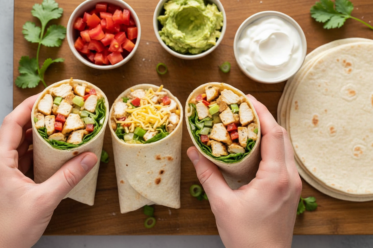 Southwestern Chicken Wraps: Southwestern Chicken Wrap Recipe Easy Lunch
