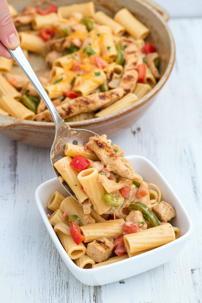 Easy Southwestern Grilled Chicken Fajita Pasta