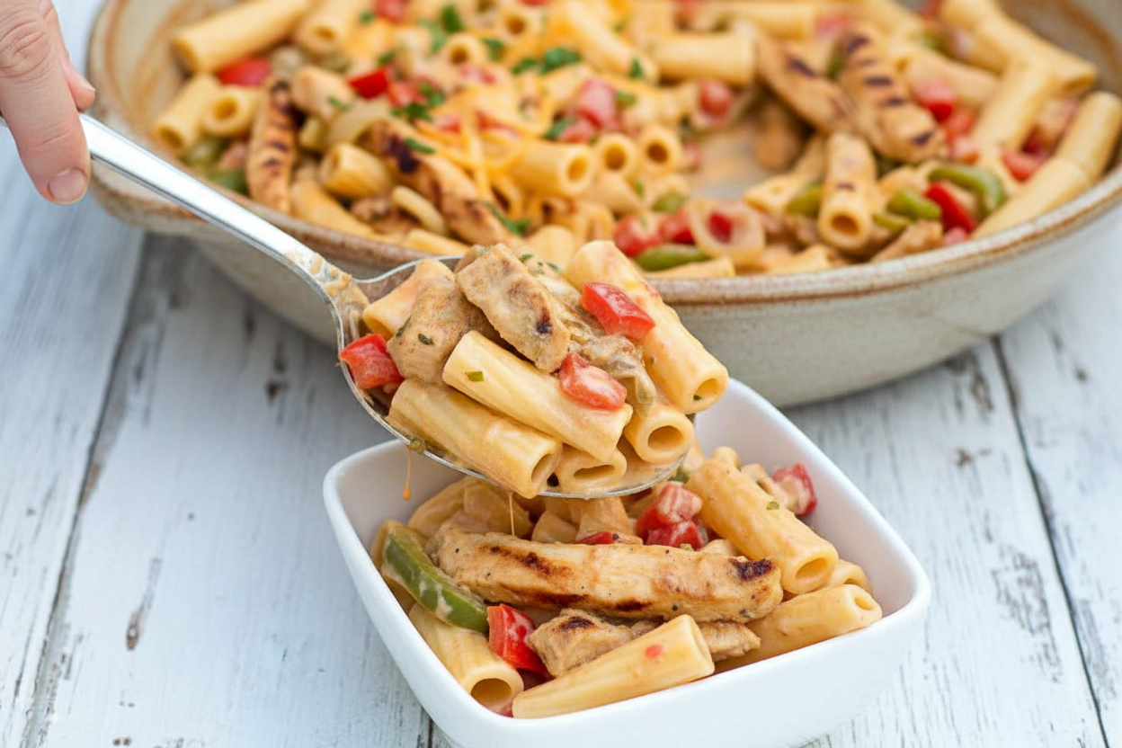Southwestern Grilled Chicken Fajita Pasta Recipe