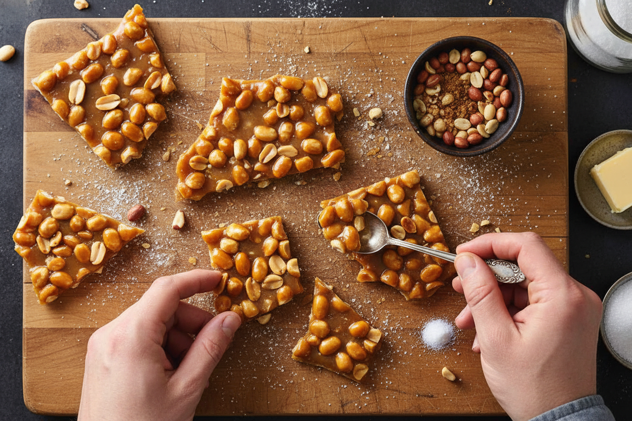 Spiced Peanut Brittle