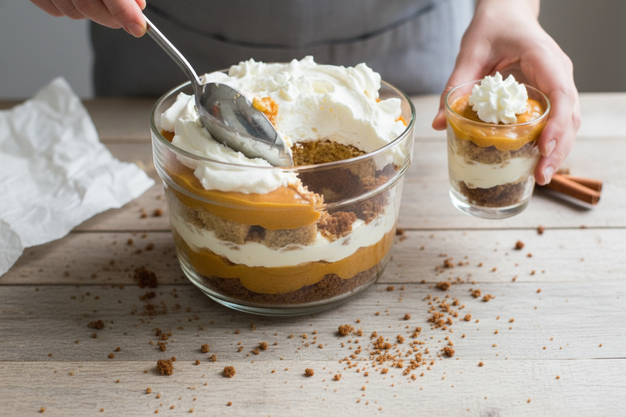 Spiced Pumpkin Gingerbread Trifle